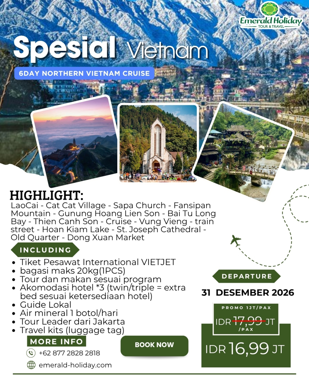(6DAY NORTHERN VIETNAM CRUISE)